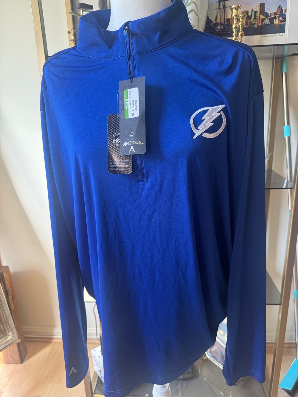 Tampa Bay Lightning Antigua Pullover 2XL